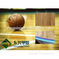 Durable wood grain vinyl flooring roll for basketball court flooring